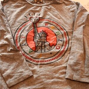 Kenzo Heather Gray Crew Neck Top